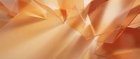 Abstract geometric shapes in warm orange and peach tones with light rays creating a modern, dynamic composition suitable for corporate backgrounds and contemporary design projects.