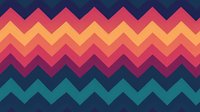 Colorful zigzag pattern in retro sunset colors featuring navy blue, teal, purple, red, and orange chevron stripes. Seamless geometric background tiles horizontally and vertically.