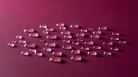 Scattered pink gemstones or crystals arranged on a deep magenta background, casting subtle shadows. Suitable for luxury, jewelry, cosmetics, and premium product marketing materials.