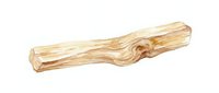 Weathered wooden branch or driftwood log isolated on white background, suitable for design projects, crafts, and nature-themed compositions.
