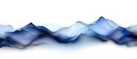 Flowing abstract blue waves with transparent layers create dynamic movement against white background, suitable for modern business presentations.