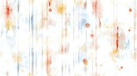 Delicate watercolor abstract pattern in soft coral, yellow and gray tones with vertical streaks and scattered dots on white background, suitable for modern wall art.