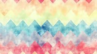 Colorful watercolor chevron pattern with pastel rainbow hues, creating a soft geometric background for greeting cards and digital designs.