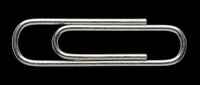 Metallic paper clip isolated on transparent background, ready for clipart, design elements, t-shirt graphics, stickers, and print-on-demand projects.