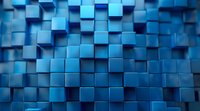 Abstract geometric background with blue cubes at different levels creating dynamic surface pattern. Modern architectural design element for presentations and websites.