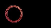 Red hand drawn circle scribble isolated on transparent background, ready for stickers, t-shirt design, clipart, print on demand, and sublimation projects.