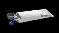 Asthma inhaler with blue actuator isolated on transparent background, ready for medical education, healthcare design, print-on-demand products, and clinical illustrations.