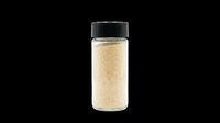 Spice jar with black cap filled with sesame seeds, isolated on transparent background, ready for clipart, print-on-demand, sublimation, t-shirt design, and digital crafts.