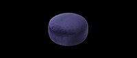Navy blue round floor cushion or pouf isolated on transparent background, ready for interior design, home decor mockups, furniture catalogs, and digital design projects.