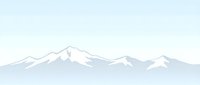 Minimalist mountain range silhouette with snow-capped peaks in soft gray and white tones against a pale sky backdrop for design projects.