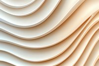 Abstract wavy lines creating soft curved architectural pattern in light beige and white tones, modern minimalist background for design and presentation.
