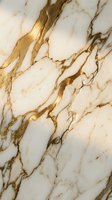 Elegant white marble surface with golden brown veining patterns for luxury interior design and architectural applications.