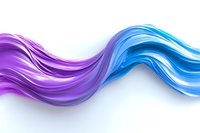 Flowing abstract waves in vibrant purple and blue colors creating dynamic curved lines against white background, suitable for modern business designs and presentations.