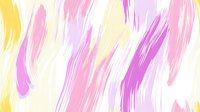 Abstract brushstroke pattern in soft pastel colors of pink, purple and yellow on white background creates gentle flowing artistic texture for design projects.