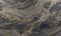 Luxurious dark marble surface with elegant golden veins creating sophisticated natural stone texture for premium interior design and architectural projects.