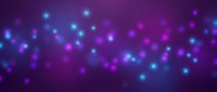 Abstract purple background with glowing blue and pink bokeh lights creating magical sparkle effect for digital design and creative projects.