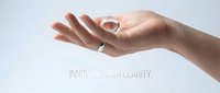 Open palm hand gesture isolated on white background, symbolizing innovation, clarity, and forward-thinking concepts for business presentations and corporate design.
