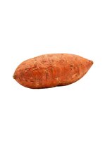 Fresh sweet potato isolated on white background, ready for culinary, nutrition, and food design projects.
