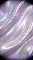 Flowing purple and pink holographic silk fabric with iridescent shimmer and sparkles creating luxurious waves for modern design backgrounds.