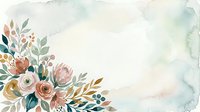 Watercolor floral arrangement with roses, protea, and foliage in soft pastels on textured background. Suitable for wedding invitations, greeting cards, and design projects.