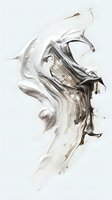 Dynamic swirling mixture of white and gray paint creating an abstract flowing form against light background, suggesting movement and fluidity. Suitable for modern design projects.