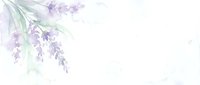 Delicate watercolor lavender flowers with soft purple blooms and green leaves on light textured background for spa, wellness and aromatherapy designs.