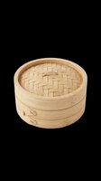 Bamboo steamer basket isolated on transparent background, ready for t-shirt design, clipart, stickers, print on demand, and sublimation projects.
