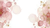 Elegant blush pink and gold watercolor splashes on white background, perfect for wedding invitations, romantic designs, and luxury branding projects. Abstract fluid art composition.