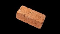 Terracotta brick isolated on transparent background, ready for design use in architectural graphics, construction illustrations, clipart, print-on-demand products, and digital design projects.
