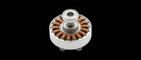 Brushless motor with copper windings and dual rotating shafts isolated on transparent background, ready for clipart, print-on-demand designs, t-shirt graphics, stickers, and sublimation projects.