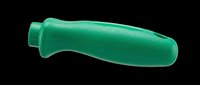 Green rubber handle isolated on transparent background, ready for clipart, t-shirt design, print-on-demand products, stickers, and sublimation projects.