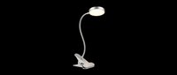 Flexible desk lamp with clamp base isolated on transparent background, ready for clipart, print-on-demand, sublimation, t-shirt design and sticker applications.