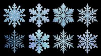 Snowflake winter ice crystal isolated transparent background png clipart cut out design element for t-shirt, sticker, sublimation and print on demand projects.
