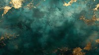 Abstract emerald green and gold marble texture with luxurious metallic accents for elegant backgrounds and sophisticated design projects.
