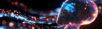 Glowing disco ball with colorful reflections on dark background, creating festive nightclub atmosphere for party and entertainment events.