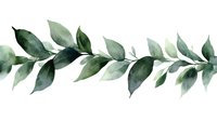 Watercolor eucalyptus branch with green leaves on white background, botanical illustration for wedding invitations, greeting cards and natural decor projects.