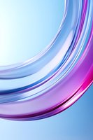 Smooth curved lines in pink, purple and blue create dynamic flow against light background, abstract modern design for presentations and creative projects.