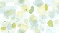 Soft watercolor spots in gentle blue and green pastel shades create dreamy abstract pattern on white background, suitable for nursery decor and stationery design.