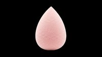 Pink teardrop beauty sponge isolated on transparent background, ready for clipart, t-shirt design, print-on-demand products, stickers, and sublimation projects.
