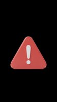 Red warning triangle alert icon with exclamation mark, isolated on transparent background, ready for UI design, stickers, t-shirt design, clipart, and print on demand use.