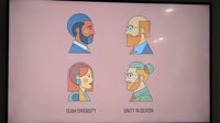 Diverse professional team avatars showing multicultural business people with different ethnicities and genders for corporate presentations and teamwork concepts.