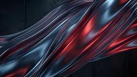 Flowing neon light trails in red and blue streaking across dark background, creating dynamic motion effect for technology and digital design projects.
