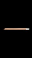 Wooden pencil with eraser isolated on transparent background, ready for clipart, t-shirt design, stickers, print-on-demand products and sublimation projects.