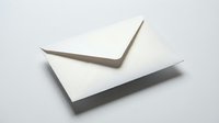 White paper envelope on light background, symbolizing mail, correspondence, and communication for business or personal use.
