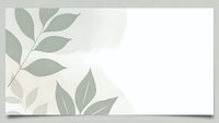 Minimalist botanical background with sage green leaves on neutral beige backdrop for natural organic branding and wellness design projects.