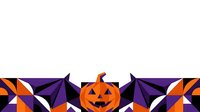 Isolated jack-o-lantern pumpkin with purple and orange pinwheel decorations on transparent background, ready for Halloween designs and seasonal projects.