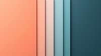 Minimalist abstract background with gradient color transition from coral pink to teal blue, featuring layered paper effect and soft shadows. Modern design for presentations.