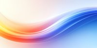 Abstract flowing waves in vibrant rainbow colors create dynamic motion against soft gradient background, suitable for modern business presentations.