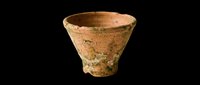 Rustic terracotta pot with weathered cork texture, isolated on transparent background, ready for design use in t-shirts, clipart, stickers, and print-on-demand products.
