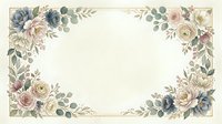 Vintage floral frame with roses, peonies, and eucalyptus leaves on cream background. Isolated design element suitable for invitations, cards, and stationery projects.